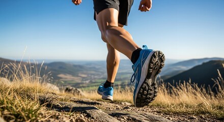 Runner on Mountain Trail