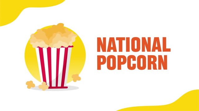 Happy popcorn day with delicious popcorn
