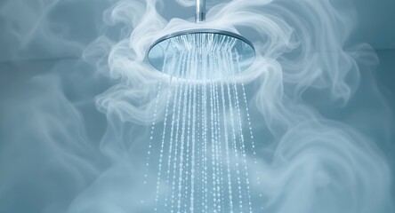 Shower with Hot Water and Steam