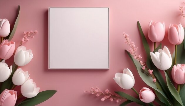 ideal minimalistic design with ample copy space for spring themes