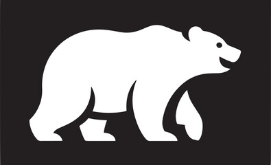 Bear Icon Illustration for Wildlife Design and Animal Conservation Applications and Concepts