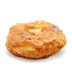 Glazed Cruller Donut with Golden Brown Layers