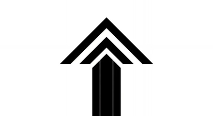 Fototapeta premium Abstract Up Arrow Icon Growth, Progress, Success Symbol