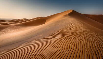 cascading sand dunes subtle ochre tones fluid lines create a grounded pristine form textured surface ample negative space