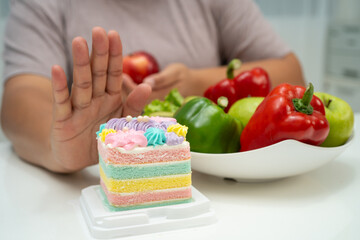 Junk food no good health eating for diet.