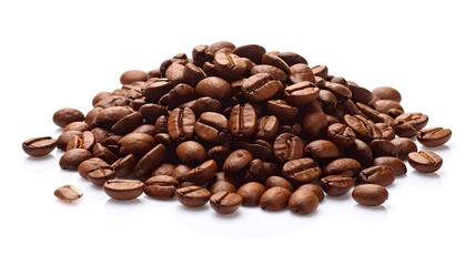 Naklejka premium Roasted Coffee Beans Pile.