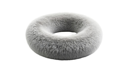 plush ring shape on white background