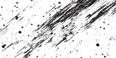 Abstract black brush strokes on white background for design  Black brush stroke set isolated on background. Paint brush stroke for ink paint, grunge design element, dirt banner, watercolor design