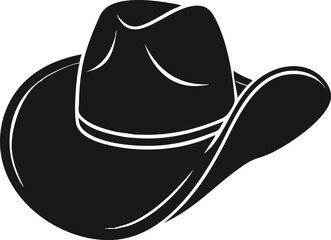 Cowboy hat icon on a white background, symbolizing Western culture and style.

