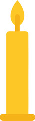 Vector icon of a candle