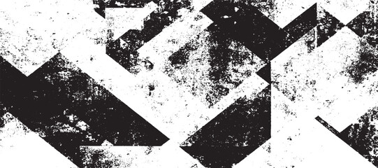 Fototapeta premium Grunge black and white urban vector texture. design brush strokes. Overlay texture. Faded black-white dyed paper texture.