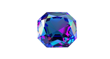 Crystal gemstone illustration on gradient background