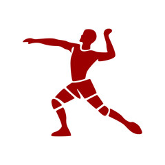 Volley Action Player Outline