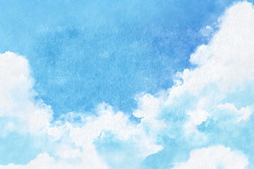 ブルーの抽象的な水彩アート背景