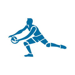Net Battle Volleyball Silhouette