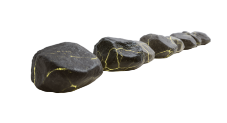 Glowing Stone Lineup Abstract Concept for Science, Technology, and Energy Designs