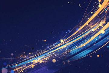 青い光の抽象的なデジタルアート背景