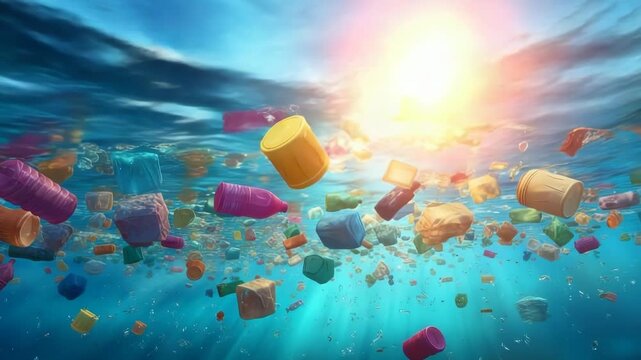 Underwater Plastic Pollution Crisis: A Visual Representation of Marine Debris and its Impact