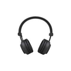 Fototapeta premium Stylish black headphones designed for an immersive audio experience