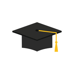 Academic Cap Symbolizing Achievement. This traditional university headwear signifies the successful completion of studies. A powerful emblem of knowledge, progress, and future endeavors.