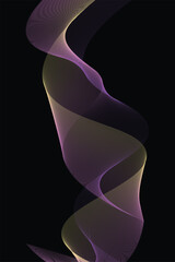 Abstract gradient blend background with plain black