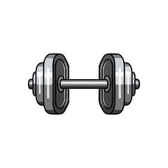Gym Dumbbell for Fitness Training. This sturdy hand weight signifies strength, exercise, and personal wellness goals. Ideal for depicting health, power, and physical activity themes.