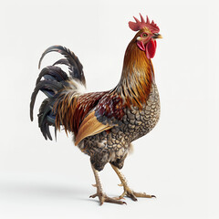 rooster on white background with png white background isolated