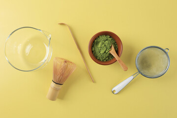 Matcha Making Equipment, Chasen, Spoon, Bowl, Matcha Ceremonial Grade