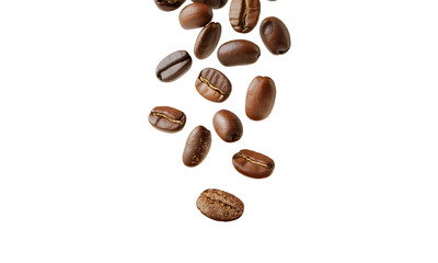 Obraz premium Falling Coffee Beans, Roasted Coffee Beans in Motion, Coffee Bean Splash, Brown Coffee Beans, Coffee Product Photography, Coffee Background, Beverage Photography