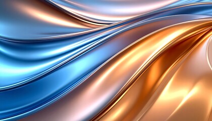 Naklejka premium Liquid Metal Wave