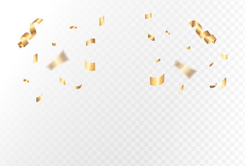 Golden Celebration Glittering Confetti Shower for Festivities and Special Events