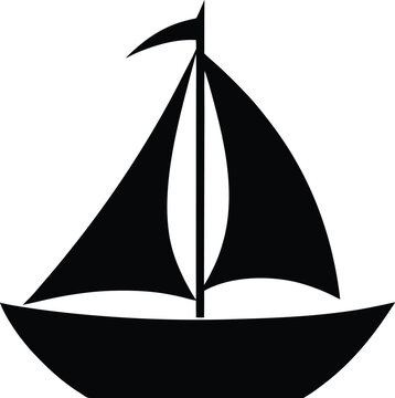 Vector sailboat icon