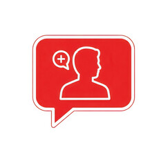 Fototapeta premium User message icon isolated on transparent background