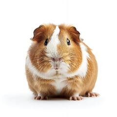 guinea pig on white background with png white background isolated