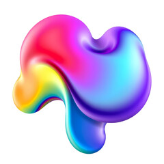 Abstract colorful blob design