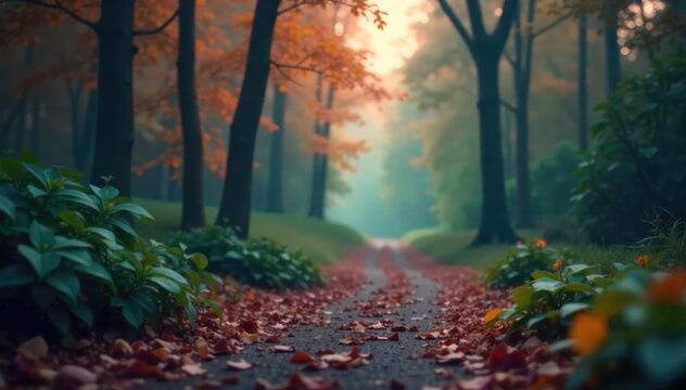 Dreamy Blurred Background Soft Focus, Muted Colors, Mystery and Intrigue, Lost Memory, Forgotten Past, Ambiguous Image