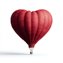 Obraz premium red hot air balloon isolated with png white background isolated