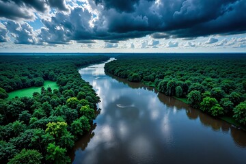 Obraz premium Storm over Amazon 