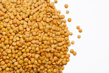 Nutritious brown lentils rich in protein.