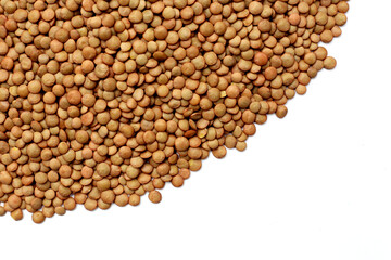 Nutritious brown lentils rich in protein.