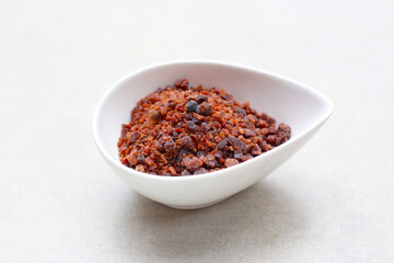 Black Himalayan salt, rock salt granules