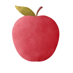 A fresh red apple
