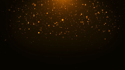 Golden particle background awards party