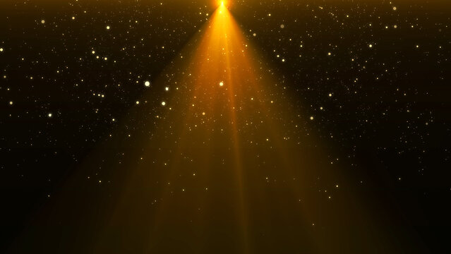 Golden particle background awards party