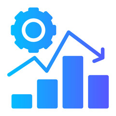 candlestick down icon