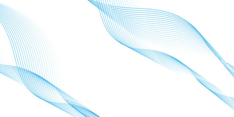 Abstract blue purple gradient flowing wave lines on white background. Modern colorful wavy lines pattern design element. vector futuristic modern design