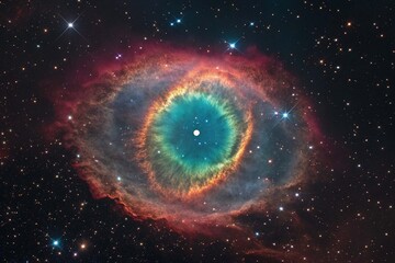 Cosmic Ring Nebula in Dark Space nise