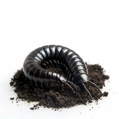 Obraz premium caterpillar on white background with png white background isolated