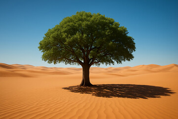 lonely tree in the desert