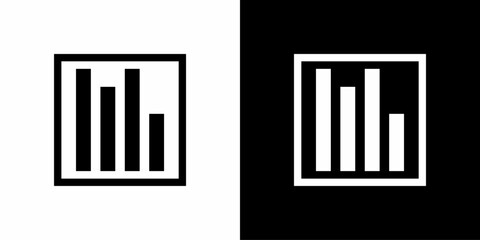 tatistic Bar Chart Icon for Web, App, and Corporate Design